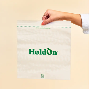 HoldOn BAGS | Compostable Zipseal Gallon  Bags (25pk)