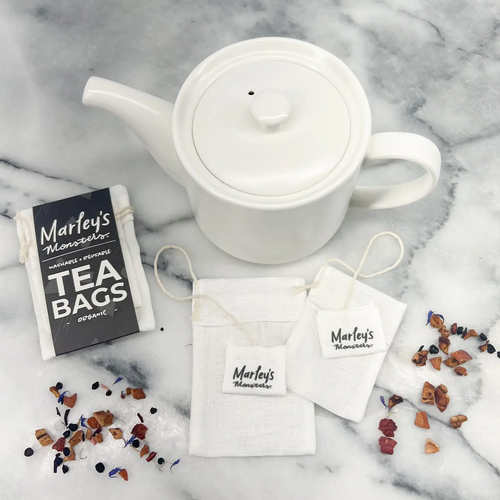 MARLEY'S MONSTERS | Organic Linen Hot Tea Bags: Set of 2