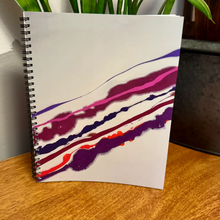 Load image into Gallery viewer, ABSTRACT BY RABRAMS | Large 8"x10" Soft Touch Lined Spiral Notebook