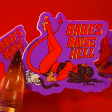 Load image into Gallery viewer, SPOOKY GLAM PAPER | Babes Raise Hell Vinyl Sticker