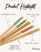 Load image into Gallery viewer, BAMBOO SWITCH | Bamboo Chopsticks (set of 2)