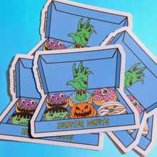 Load image into Gallery viewer, SPOOKY GLAM PAPER | Munster Donuts Vinyl Sticker