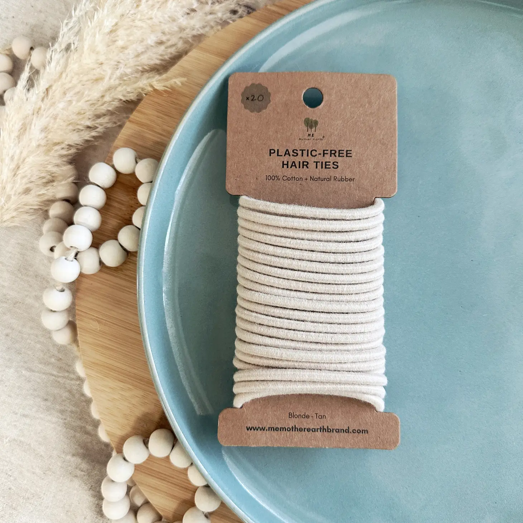 ME MOTHER EARTH | Plastic-Free Hair Ties - Blonde/Tan