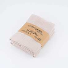 Load image into Gallery viewer, CHEEKS AHOY | Organic Muslin Cotton Washcloths (set of 3)