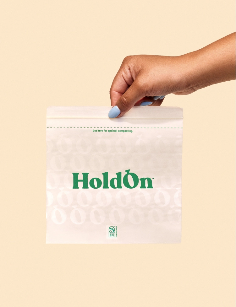 HoldOn BAGS | Compostable Zipseal Sandwich Bags (100pk)
