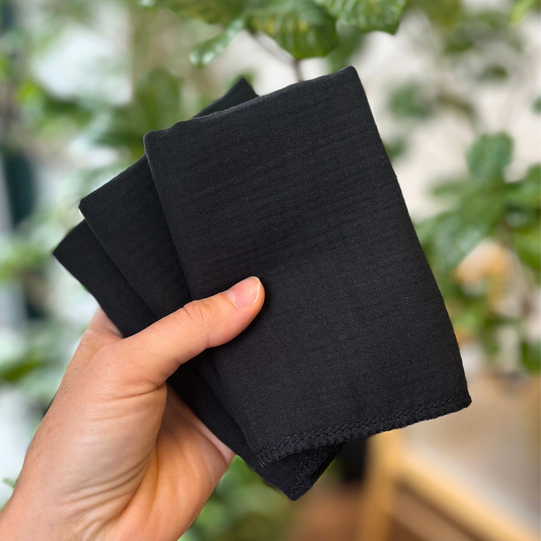 CHEEKS AHOY | Organic Muslin Cotton Washcloths (set of 3)