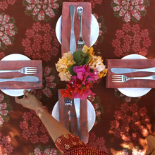 Load image into Gallery viewer, ICHCHA | Plant + Mineral Dyed Organic Cotton Napkins: Pink Dawn (set of 4)