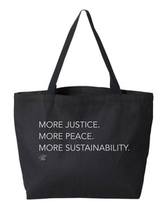 Tote bag | JUSTICE. PEACE. SUSTAINABILITY.