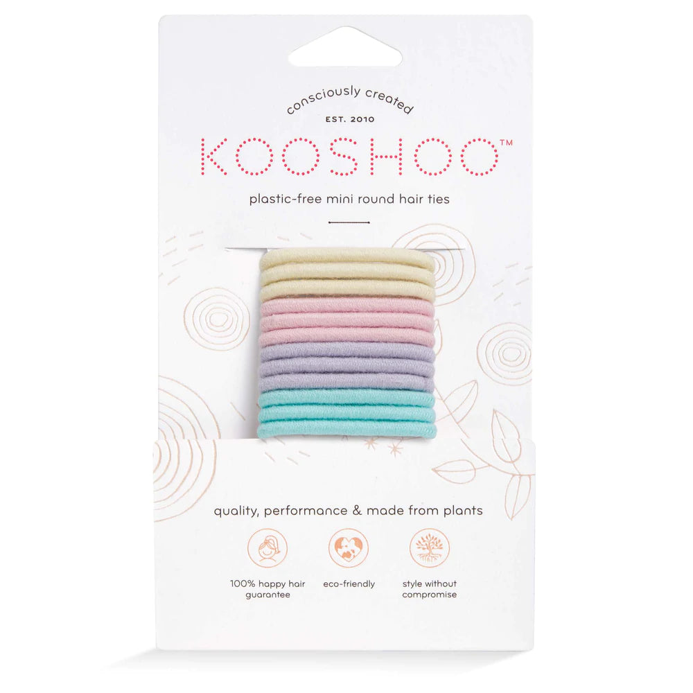 KOOSHOO | Plastic-Free Round Mini Hair Ties