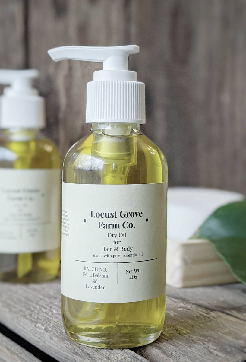 LOCUST GROVE FARM | Dry Oil for Hair + Body - BULK by oz (container NO ...