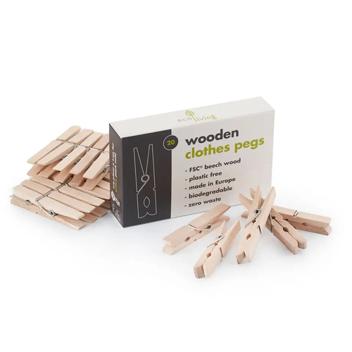 ECOLIVING | Wooden Clothes Pegs