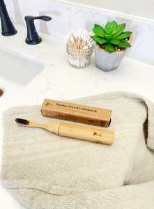 ME MOTHER EARTH | All-in-One Bamboo Travel Toothbrush with Replaceable Head