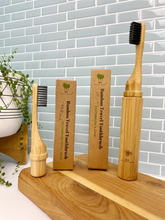 Load image into Gallery viewer, ME MOTHER EARTH | All-in-One Bamboo Travel Toothbrush with Replaceable Head