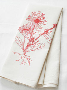 HEARTH AND HARROW | Calendula Flower Organic Cotton Tea Towel